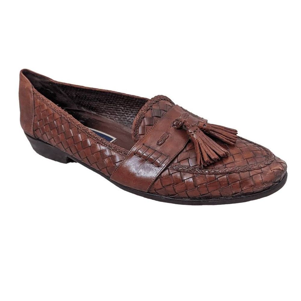 Cole Haan Bragano Italian Woven Leather Tassel Loafers | 11M